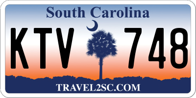 SC license plate KTV748