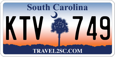 SC license plate KTV749