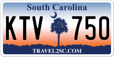 SC license plate KTV750