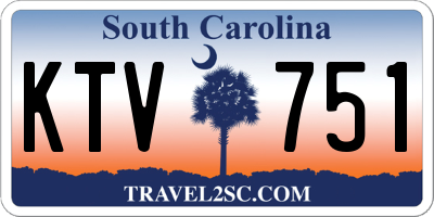SC license plate KTV751