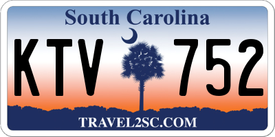 SC license plate KTV752