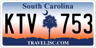SC license plate KTV753