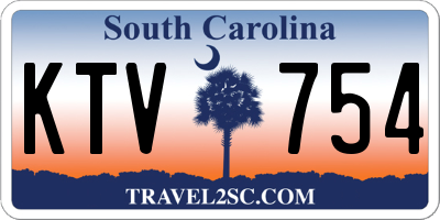 SC license plate KTV754