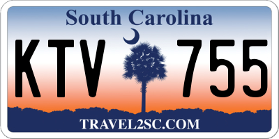SC license plate KTV755