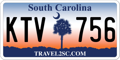 SC license plate KTV756