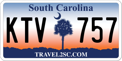 SC license plate KTV757