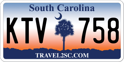 SC license plate KTV758