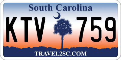 SC license plate KTV759