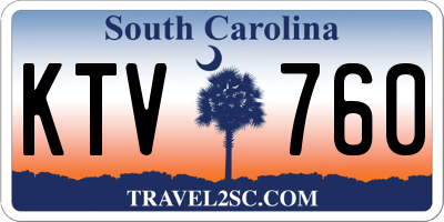 SC license plate KTV760