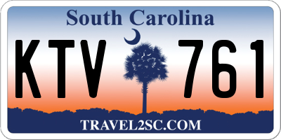 SC license plate KTV761