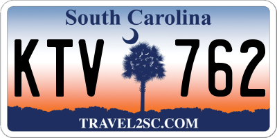 SC license plate KTV762