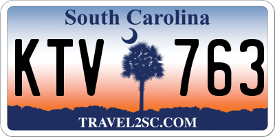 SC license plate KTV763
