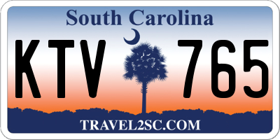 SC license plate KTV765