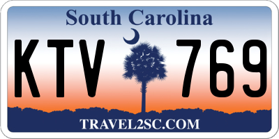 SC license plate KTV769