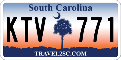 SC license plate KTV771