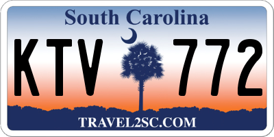 SC license plate KTV772