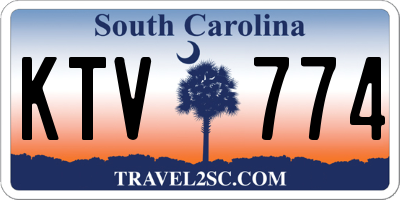 SC license plate KTV774