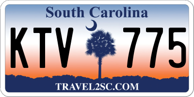 SC license plate KTV775
