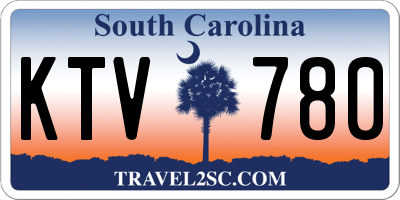 SC license plate KTV780