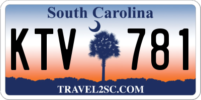 SC license plate KTV781
