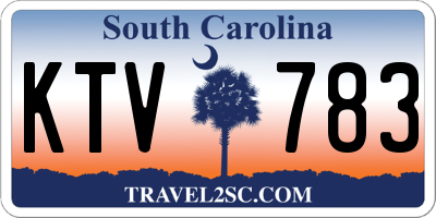 SC license plate KTV783