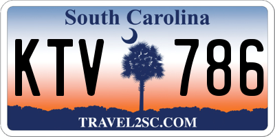 SC license plate KTV786