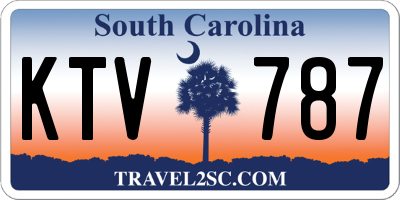 SC license plate KTV787