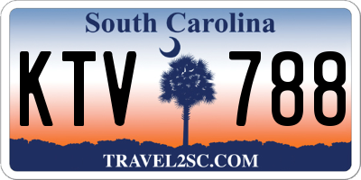 SC license plate KTV788