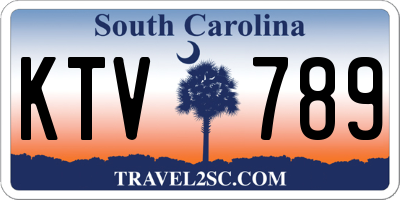 SC license plate KTV789