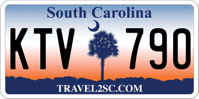 SC license plate KTV790