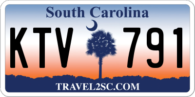 SC license plate KTV791