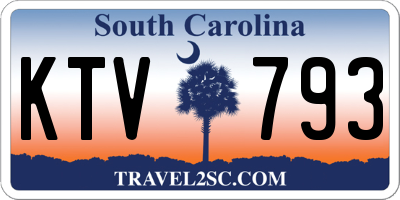 SC license plate KTV793