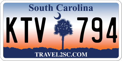 SC license plate KTV794