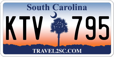 SC license plate KTV795
