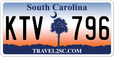 SC license plate KTV796