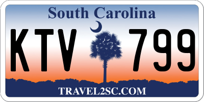 SC license plate KTV799