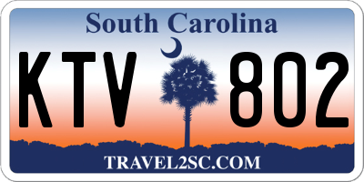 SC license plate KTV802