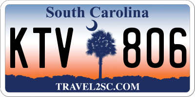 SC license plate KTV806