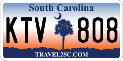 SC license plate KTV808
