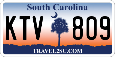 SC license plate KTV809