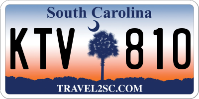 SC license plate KTV810