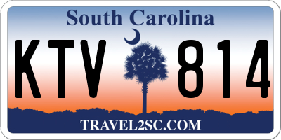 SC license plate KTV814