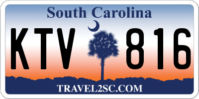 SC license plate KTV816
