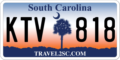 SC license plate KTV818