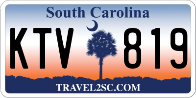 SC license plate KTV819