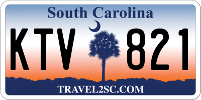 SC license plate KTV821