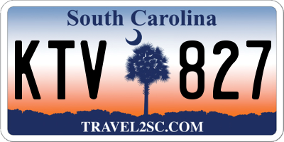 SC license plate KTV827