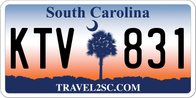 SC license plate KTV831