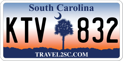 SC license plate KTV832