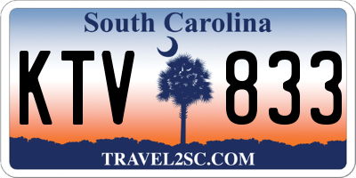 SC license plate KTV833